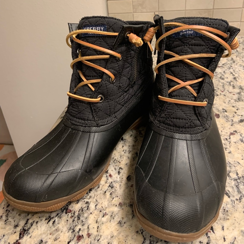 Sperry rainboots!🥾☔️ Black, Size 6.5